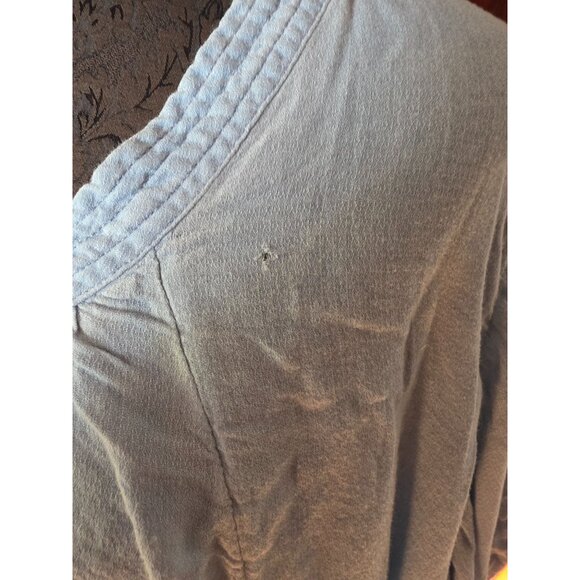 Free People Womens Light Blue V-Neck Top L - Picture 2 of 6